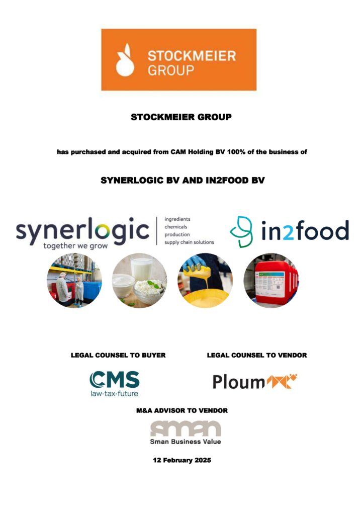 Succesvol afgeronde transactie Synerlogic — Sman Business Value